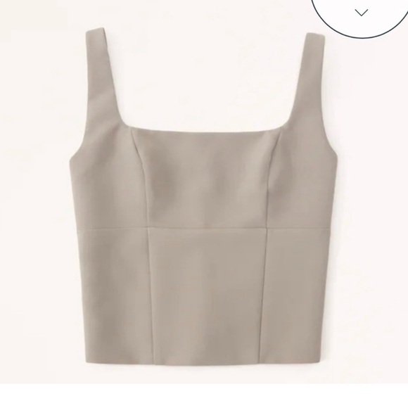 Abercrombie & Fitch Taupe Tan Bustier Tank - Picture 2 of 14